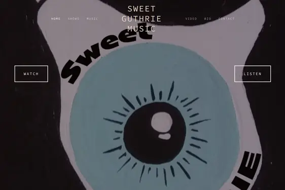 Screenshot of sweetguthriemusic.com